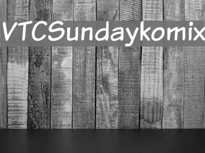 VTCSundaykomix Font examples