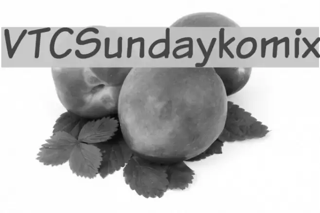 VTCSundaykomix Font examples