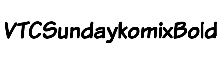 VTCSundaykomixBold Font