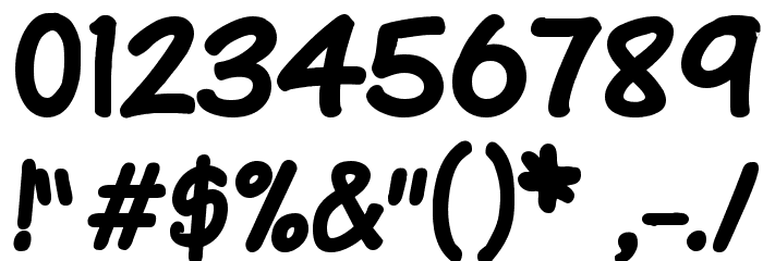 VTCSundaykomixBold Font OTHER CHARS