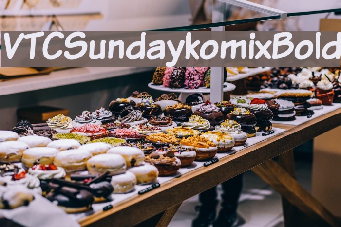VTCSundaykomixBold Font examples