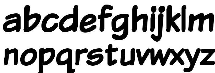 VTCSundaykomixBold Font LOWERCASE