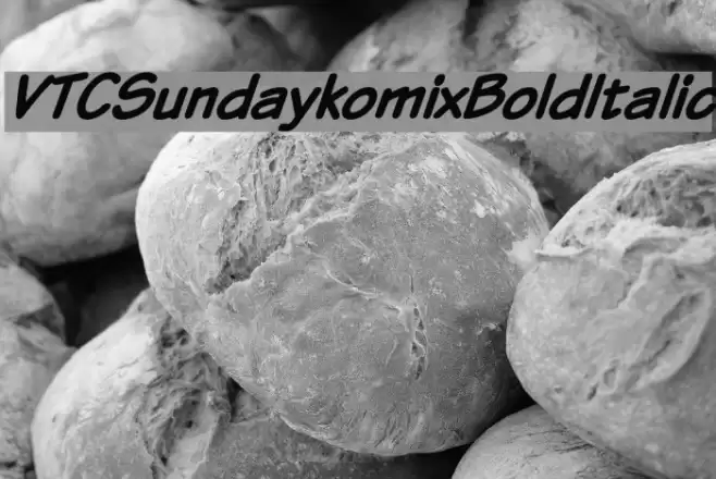 VTCSundaykomixBoldItalic Font examples
