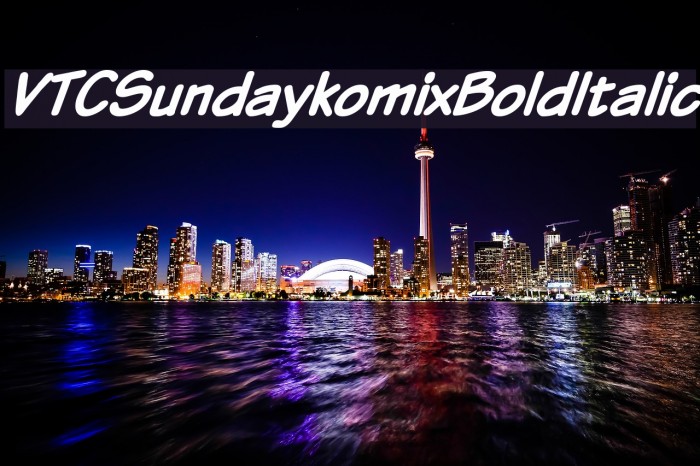 VTCSundaykomixBoldItalic フォント examples