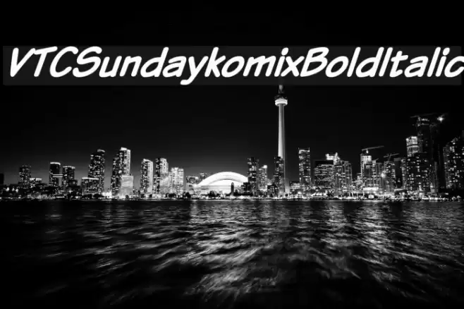 VTCSundaykomixBoldItalic  examples