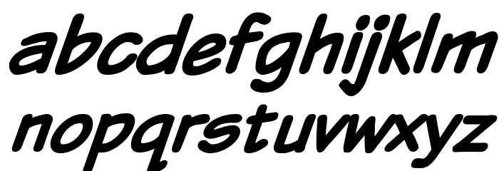 VTCSundaykomixBoldItalic フォント 小文字