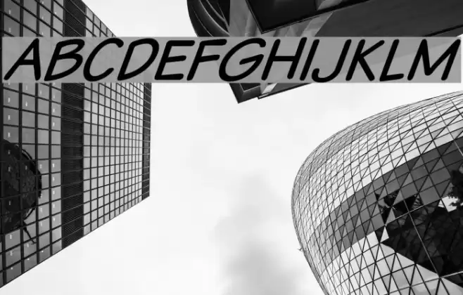 VTCSundaykomixItalic フォント examples