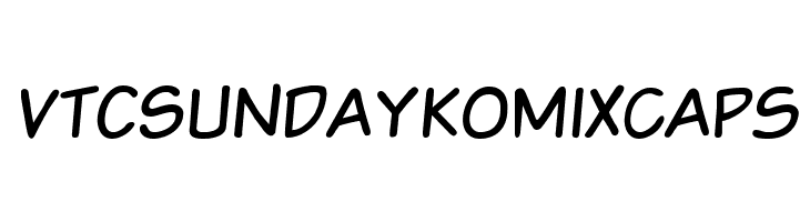 VTCSundaykomixcaps Font