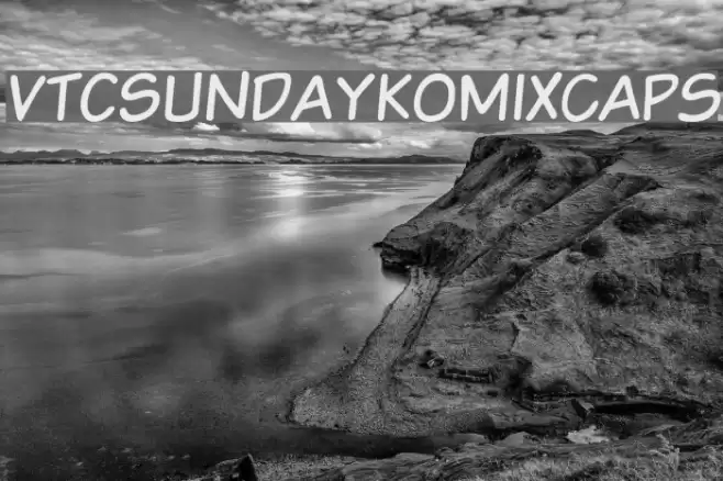 VTCSundaykomixcaps Font examples