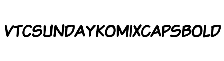 VTCSundaykomixcapsBold Font