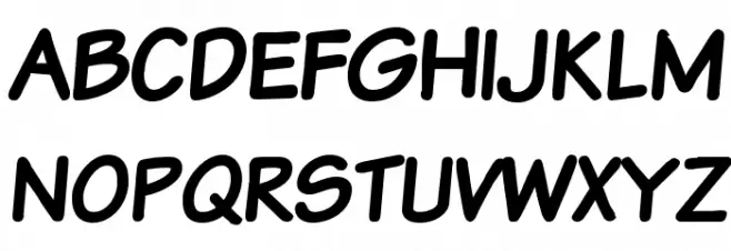VTCSundaykomixcapsBold Schriftart Groß