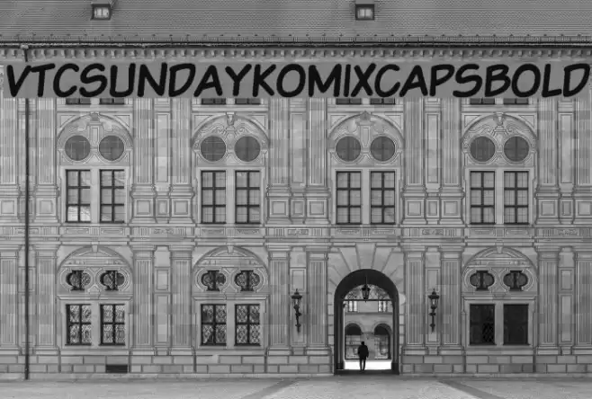 VTCSundaykomixcapsBold Font examples
