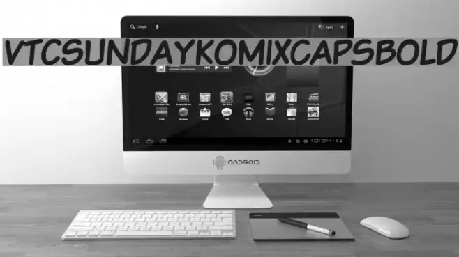 VTCSundaykomixcapsBold Font examples