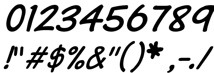 VTCSundaykomixcapsItalic Font OTHER CHARS