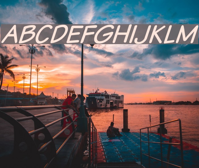 VTCSundaykomixcapsItalic Font examples