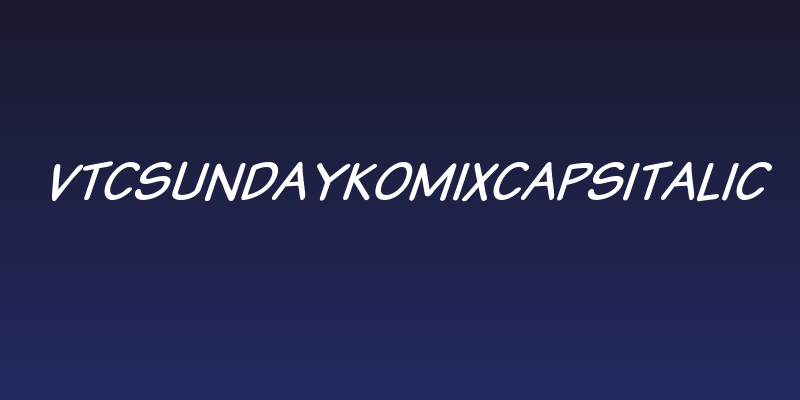 VTCSundaykomixcapsItalic Social Header