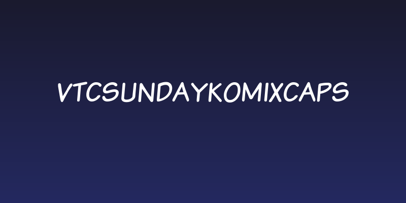 VTCSundaykomixcaps Social Header