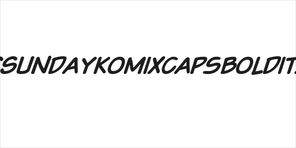 VTCSundaykomixcapsboldItalic Logo