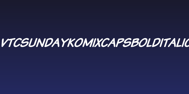 VTCSundaykomixcapsboldItalic Social Header