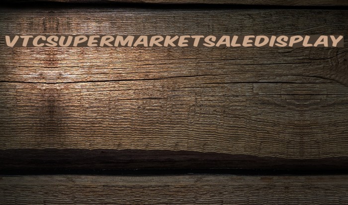 VTCSuperMarketSaleDisplay Font examples