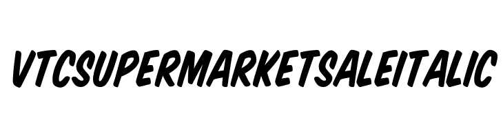 VTCSuperMarketSaleItalic  नि: शुल्क फ़ॉन्ट्स डाउनलोड