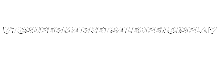 VTCSuperMarketSaleOpenDisplay Font