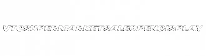 VTCSuperMarketSaleOpenDisplay  免费字体下载