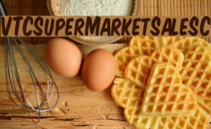 VTCSuperMarketSaleSC Font examples