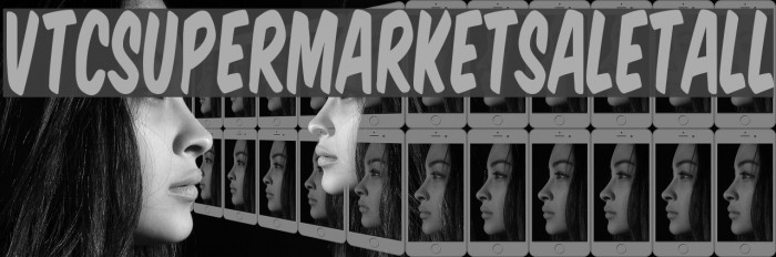 VTCSuperMarketSaleTall Font examples