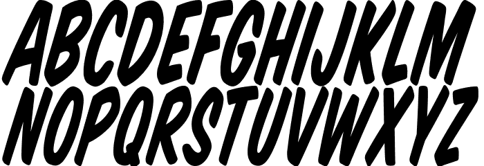 VTCSuperMarketSaleTallTilt Font LOWERCASE