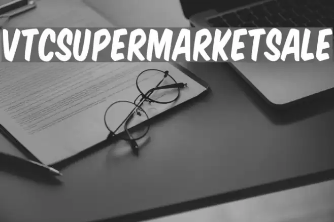 VTCSuperMarketSale Font examples