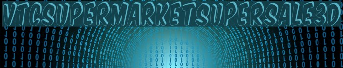 VTCSuperMarketSuperSale3D Font examples