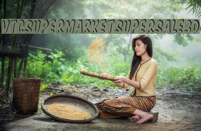 VTCSuperMarketSuperSale3D Font examples