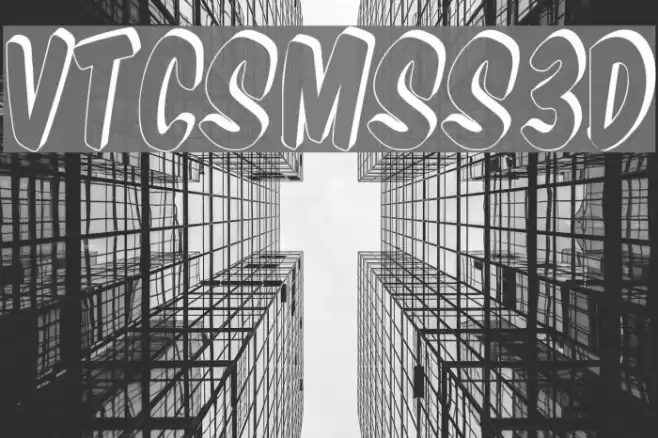 VTCSuperMarketSuperSale3D Font examples