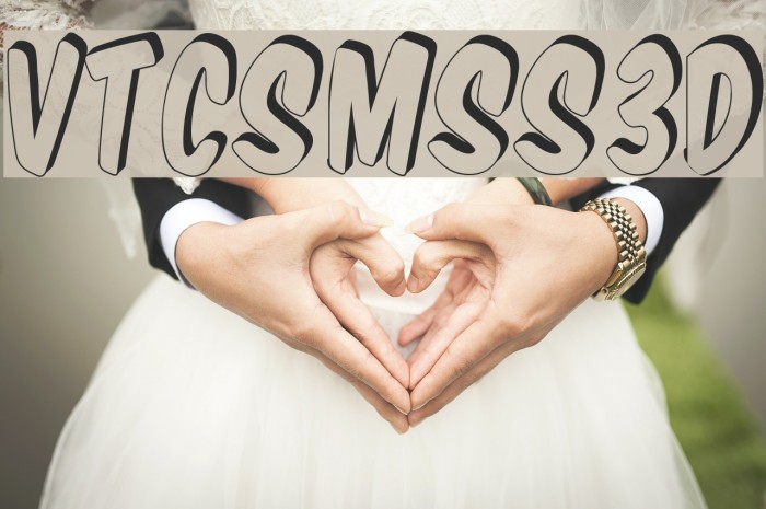 VTCSuperMarketSuperSale3D Font examples