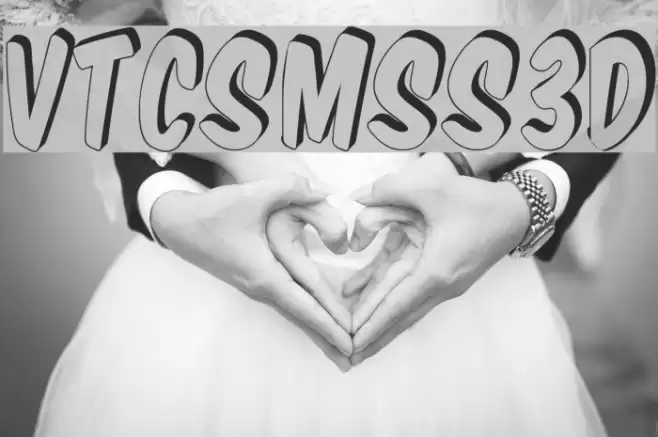 VTCSuperMarketSuperSale3D Font examples