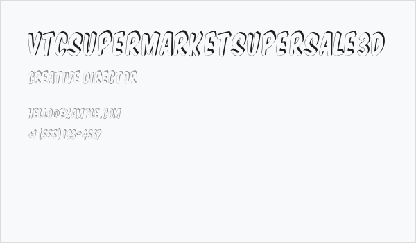 VTCSuperMarketSuperSale3D Business Card