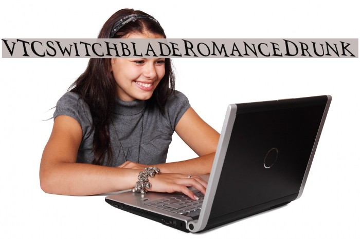 VTCSwitchbladeRomanceDrunk Font examples