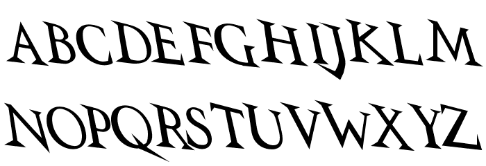 VTCSwitchbladeRomanceDrunk Font LOWERCASE