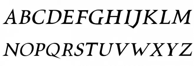 VTCSwitchbladeRomanceItalic 字体 大写