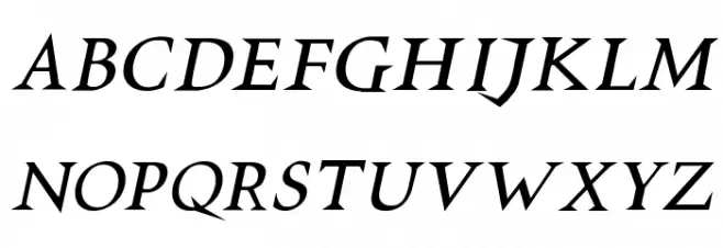 VTCSwitchbladeRomanceItalic フォント 小文字