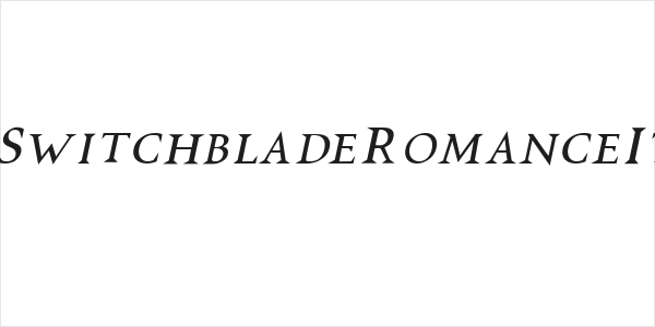 VTCSwitchbladeRomanceItalic Logo