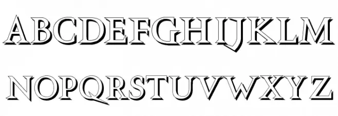VTCSwitchbladeRomanceShadowed Schriftart Groß