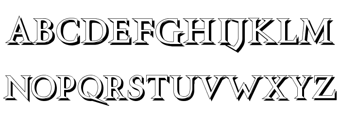 VTCSwitchbladeRomanceShadowed Font LOWERCASE