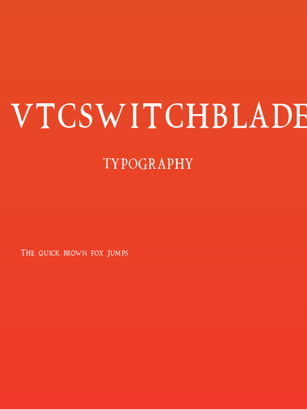 VTCSwitchbladeRomanceTall Poster