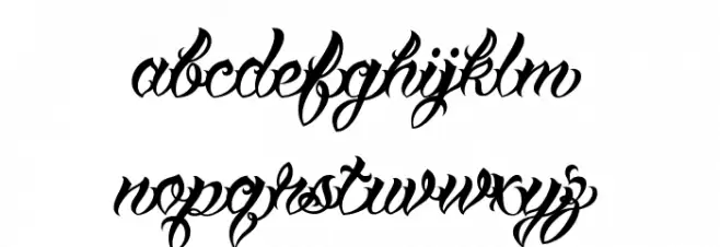 VTCTattooScriptTwo Caratteri MINUSCOLO