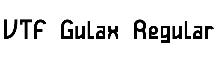 VTF Gulax Regular  免费字体下载