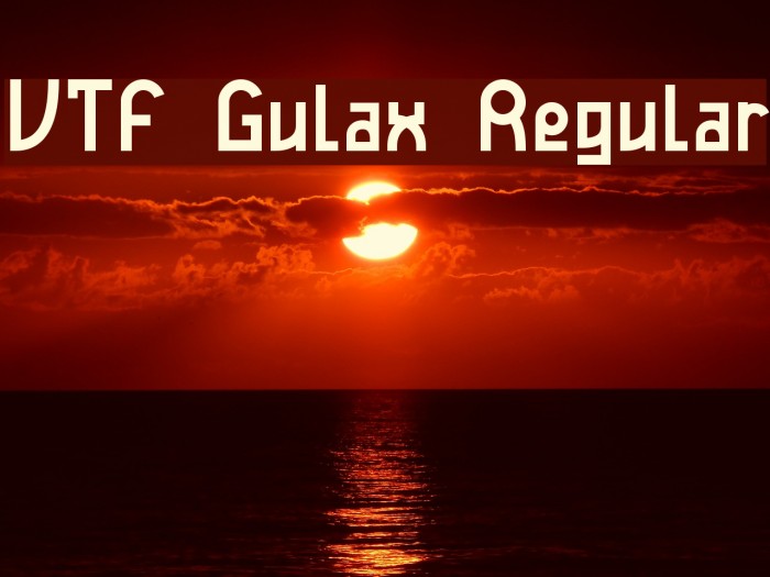 VTF Gulax Regular Font examples