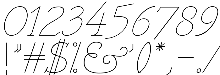 VTF Victorianna Italic Font OTHER CHARS