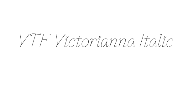 VTF Victorianna Italic Logo